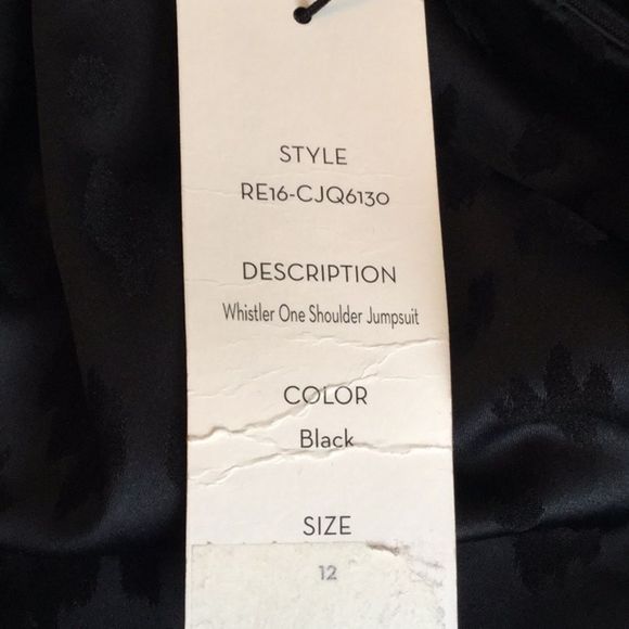 Veronica Beard One-Shoulder Satin Jumpsuit, Black - Picture 12 of 14